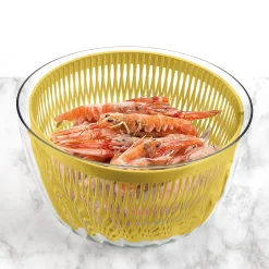 CENTRIFUGA INSALATA CON COPERCHIO Ø26CM 'SPIN&STORE' 