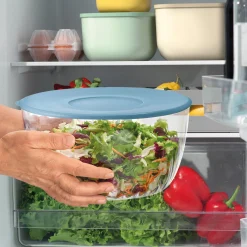 CENTRIFUGA INSALATA CON COPERCHIO Ø26CM 'SPIN&STORE' 