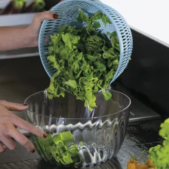 CENTRIFUGA INSALATA CON COPERCHIO Ø26CM 'SPIN&STORE' 