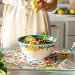 CONTENITORE Ø 22 CM ''FLOWER&LEMON''