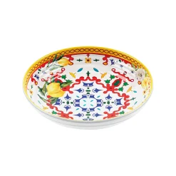 PIATTO FONDO ''FLOWER&LEMON''