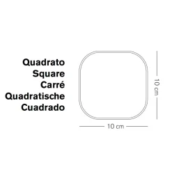 SET 2 BARATTOLI IN VETRO QUADRATI "FRESH&STYLE" - M