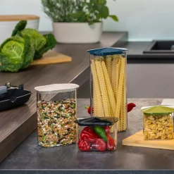 SET 2 BARATTOLI IN VETRO QUADRATI "FRESH&STYLE" - L