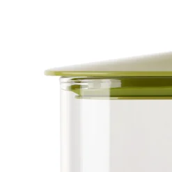 SET 2 BARATTOLI IN VETRO QUADRATI 