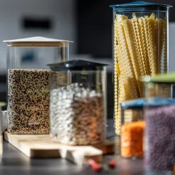 SET 2 BARATTOLI IN VETRO QUADRATI "FRESH&STYLE" - S