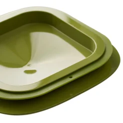 SET 2 BARATTOLI IN VETRO QUADRATI 