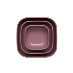 SET 3 CONTENITORI BASSI 'STORE&MORE BIO' "FOOD STORAGE" - QUADRATO