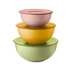 SET 3 CONTENITORI CON COPERCHIO 'EVERYWHERE BIO' "FOOD STORAGE"