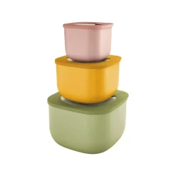 SET 3 CONTENITORI ERMETICI ALTI 'STORE&MORE BIO' 