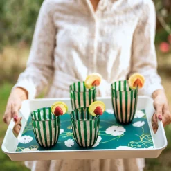 VASSOIO RETTANGOLARE CON MANICI 